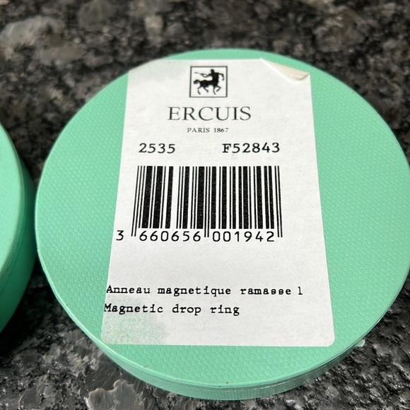 Ercuis Paris 1867 "Ramasse-Gouttes" Magnetic Drip Stopper Silver-Plated in Box - Picture 2 of 4